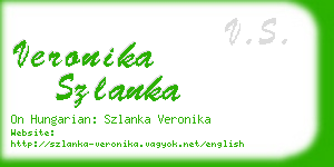 veronika szlanka business card